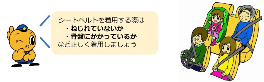 シートベルトの着用