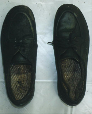 運動靴（黒色、24.0cm）