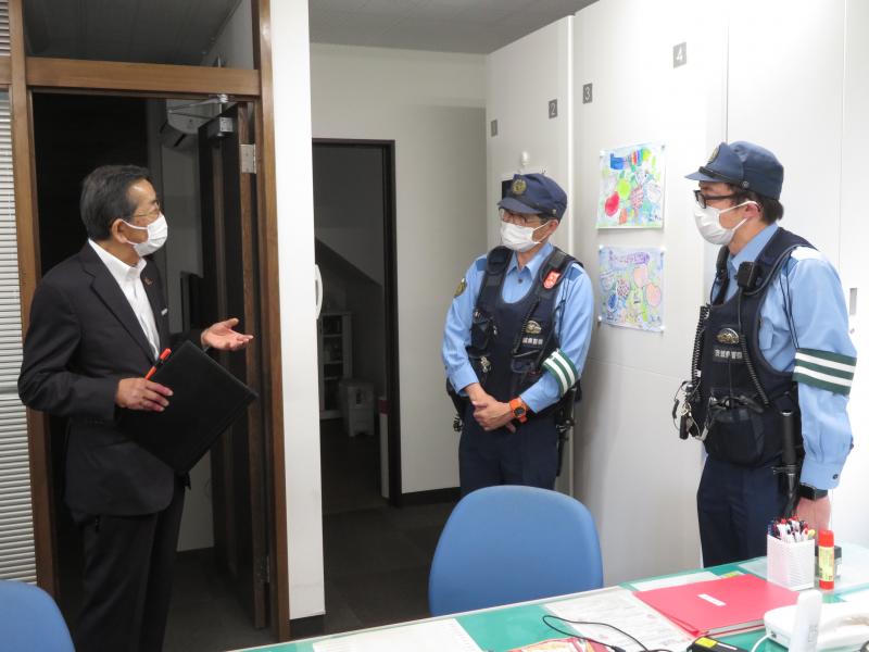 水戸警察署石川町交番を視察