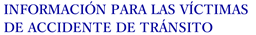スペイン語交通版被害者の手引き