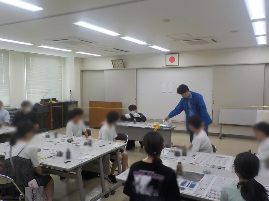 常総警察署職場体験01