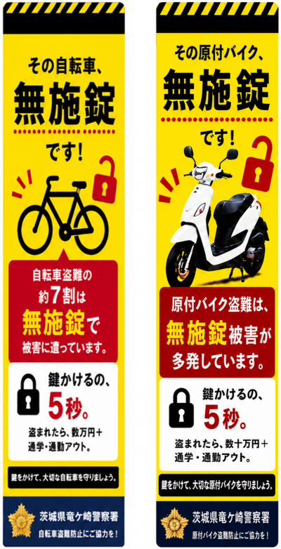 防犯タグ（竜ケ崎警察署）