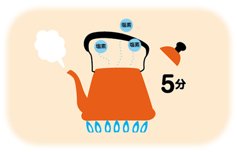 5分煮沸
