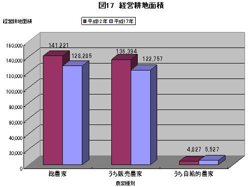 図17経営耕地面積