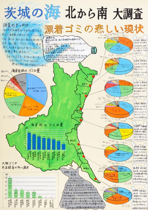 茨城の海　北から南大調査　漂着ゴミの悲しい現状