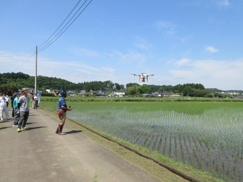 ドローン飛行の様子