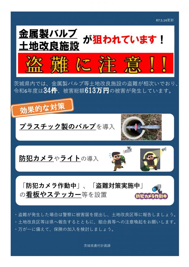 注意喚起チラシ