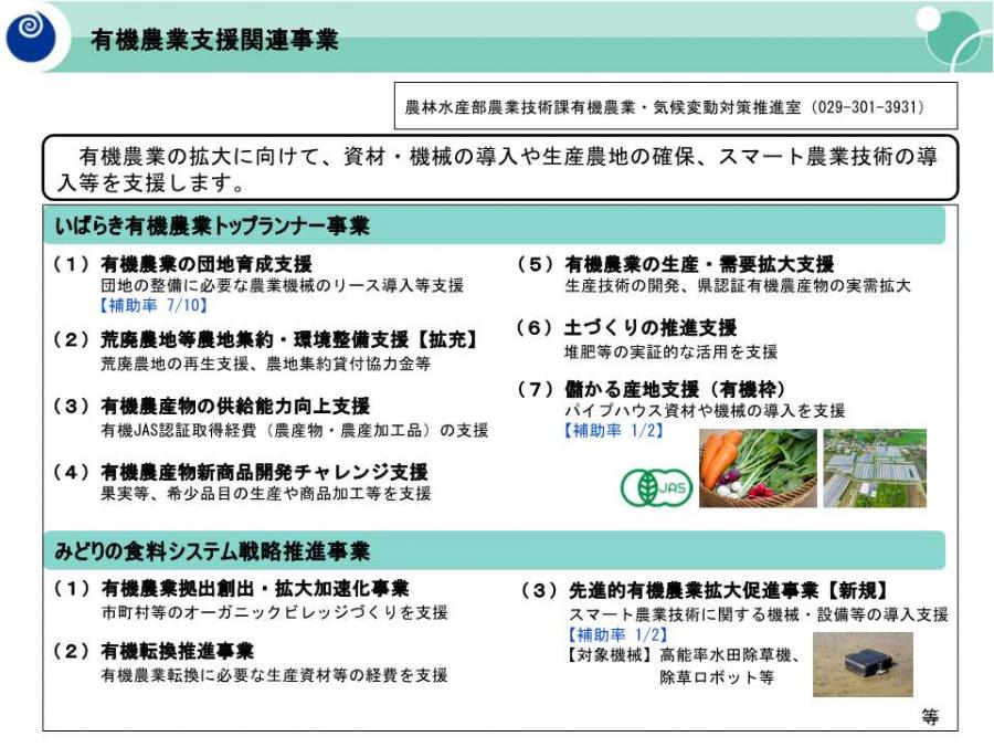 令和8年度有機農業関連施策