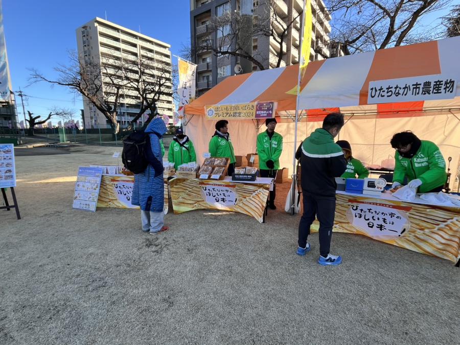 農業後継者クラブの販売ブース