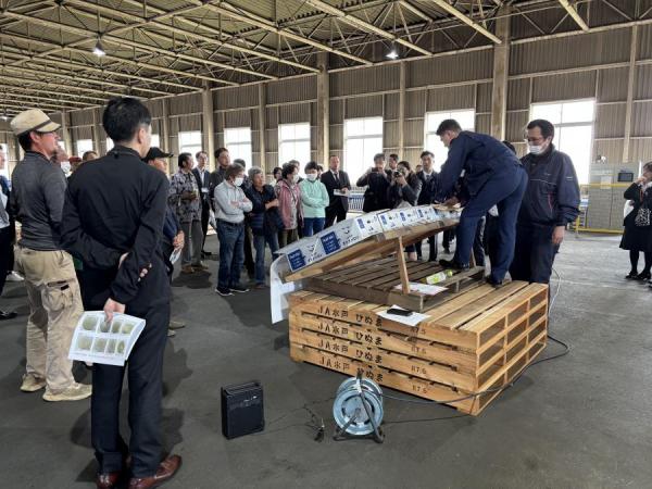 担当者による出荷規格の説明