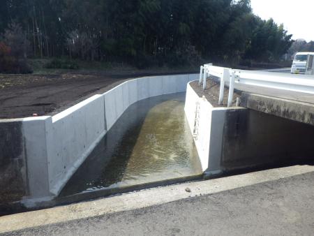 友部中央地区　第１工区排水路工事