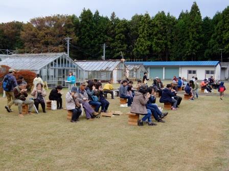 きのこ汁試食