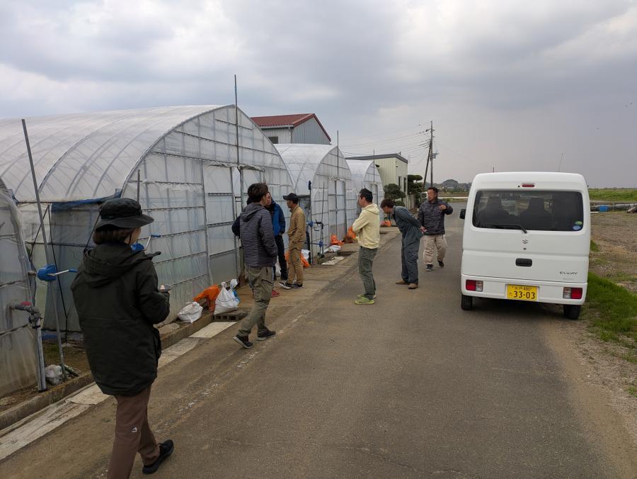 現地検討会・栽培講習会中の様子1
