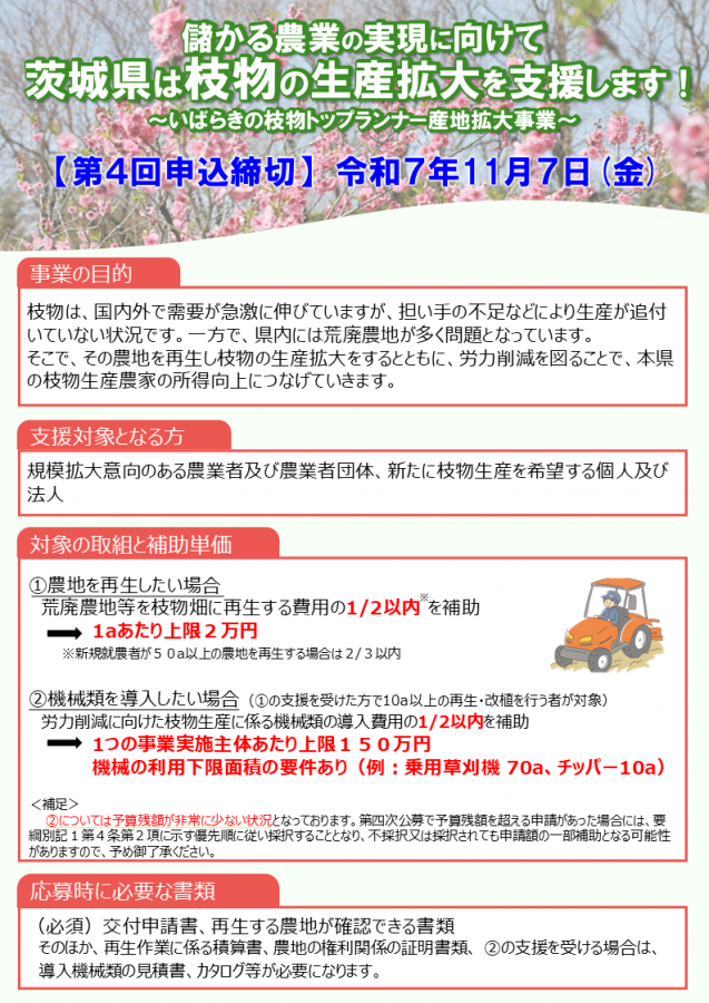 枝物チラシ４表