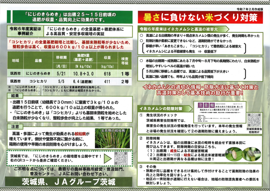 ①暑さに負けない米づくりチラシ_R6