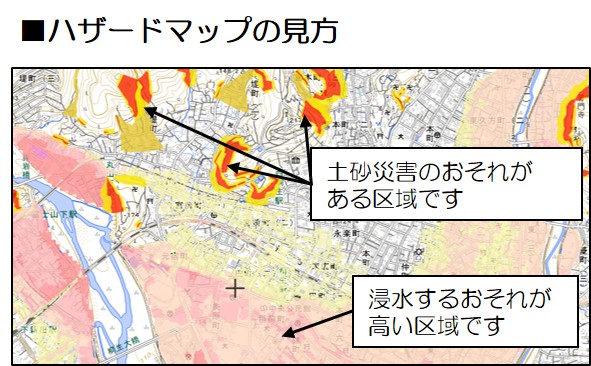 ハザードマップの見方1