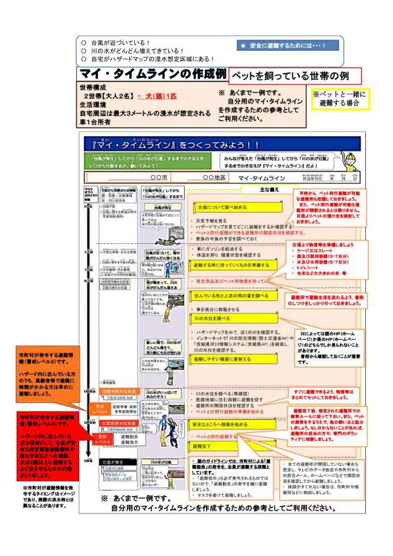 同行避難する場合