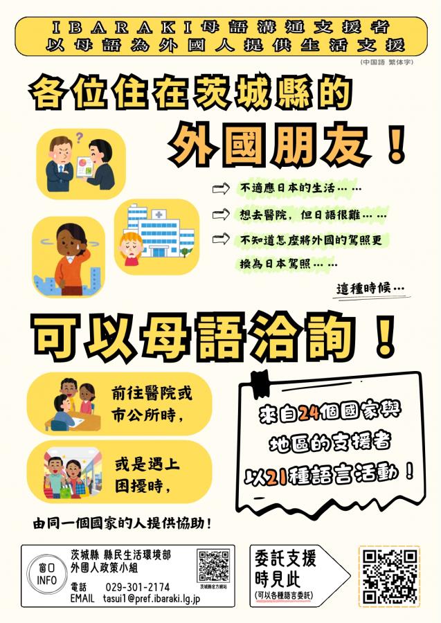サポーターチラシ中国語繫体字（2026.4.1時点）