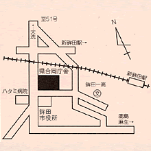 鹿行地区交通事故相談所の地図