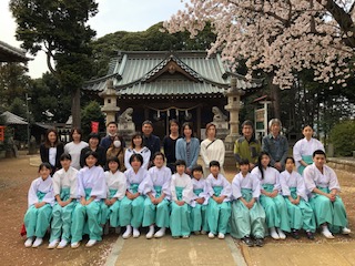 古河神楽保存会伝統文化こが神楽親子教室