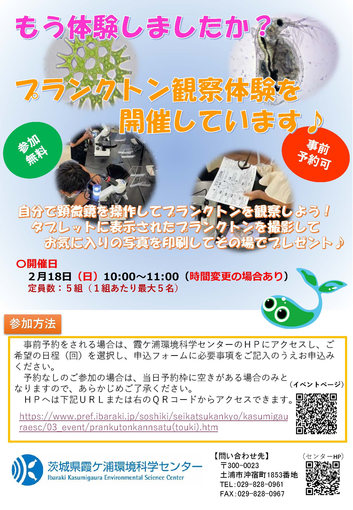 プランクトン観察体験 プランクトン観察体験